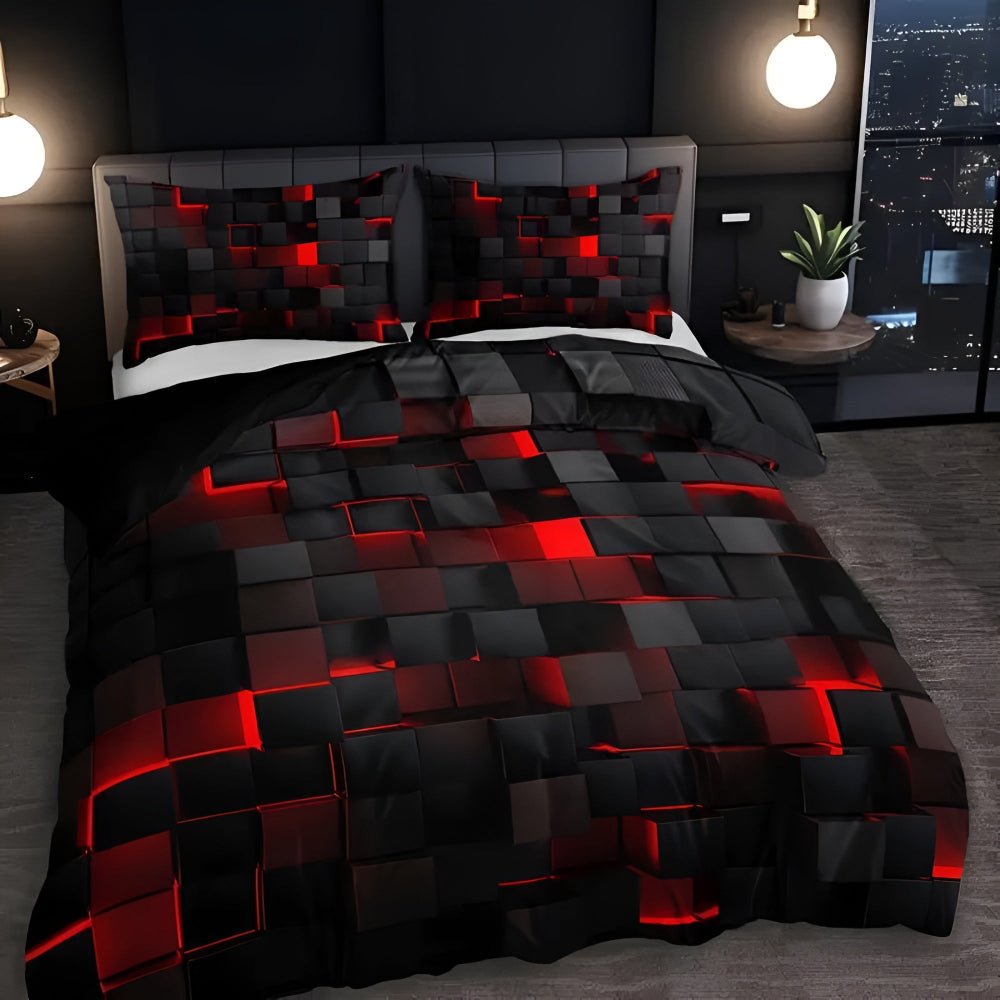 Hommfer – Housse de Couette Moderne 3 Pièces - Hommfer