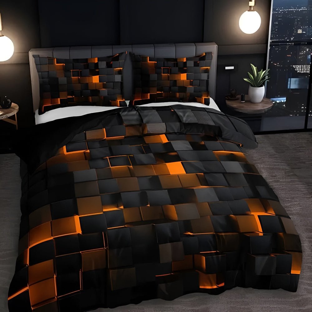 Hommfer – Housse de Couette Moderne 3 Pièces - Hommfer