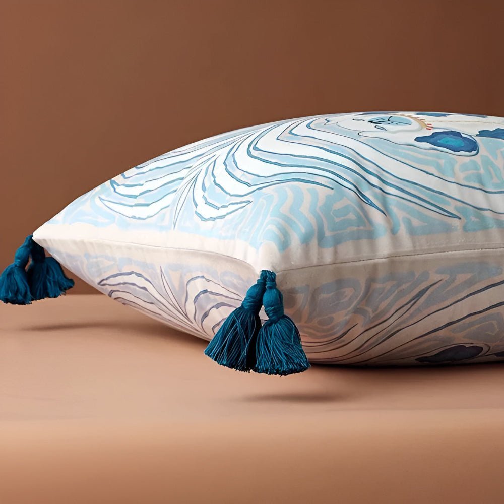 Hommfer – Housse de Coussin Artistique avec Franges - Hommfer