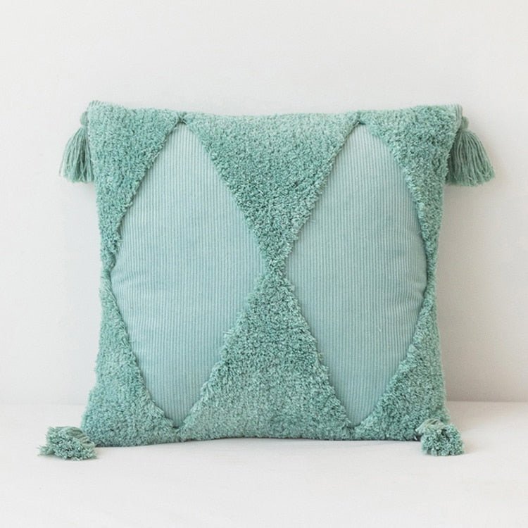 Hommfer – Housse de Coussin Carrée en Coton à Motif Géométrique - Hommfer