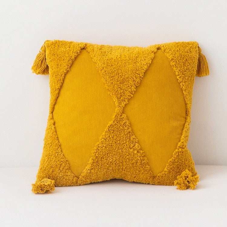 Hommfer – Housse de Coussin Carrée en Coton à Motif Géométrique - Hommfer