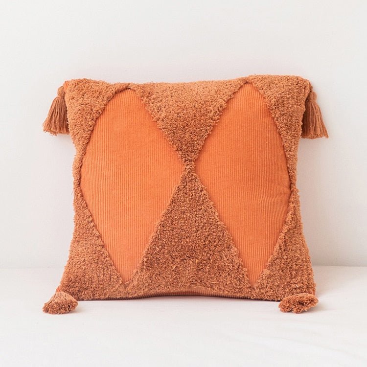 Hommfer – Housse de Coussin Carrée en Coton à Motif Géométrique - Hommfer