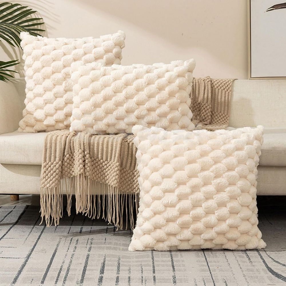 Hommfer – Housse de Coussin en Peluche Douce et Élégante - Hommfer