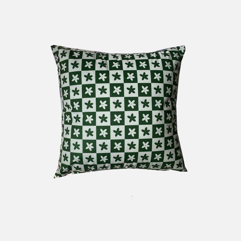 Hommfer – Housse de Coussin Florale Verte et Lilas - Hommfer