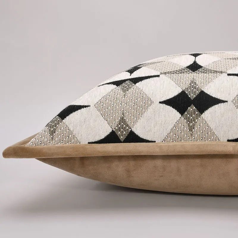 Hommfer – Housse de Coussin Géométrique Noire Moderne - Hommfer