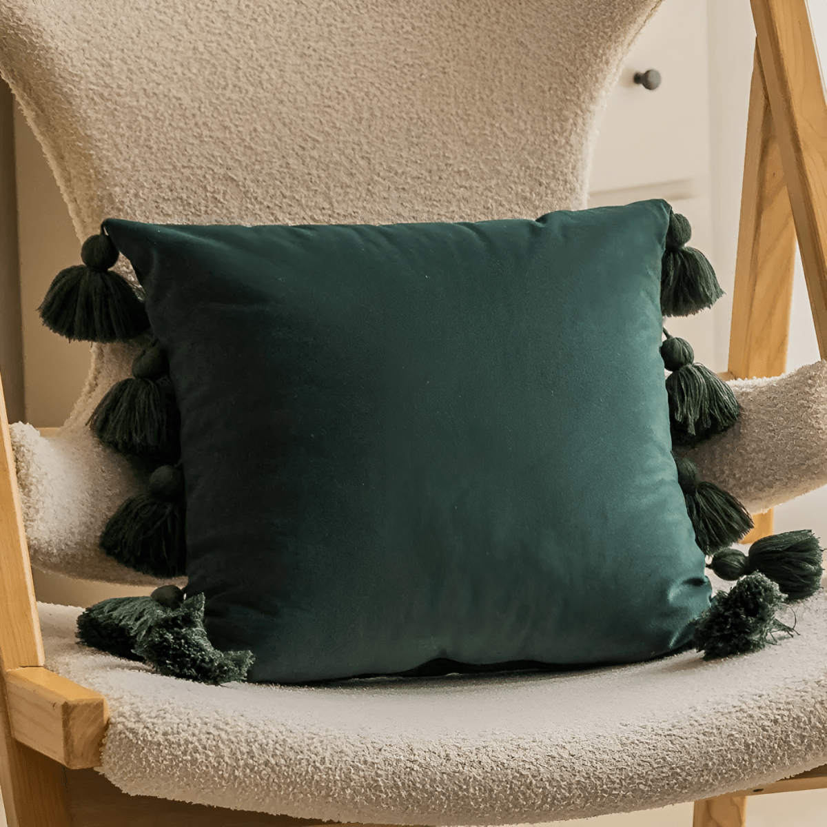 Hommfer – Housse de Coussin Pompons Style Bohème - Hommfer