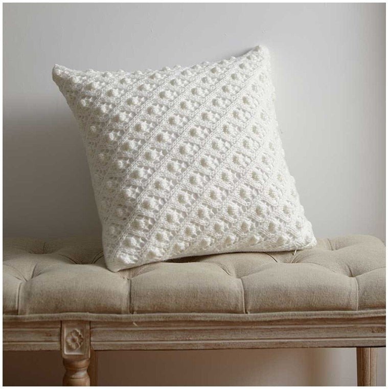 Hommfer - Housse de Coussin Tricotée Style Vintage pour le Salon - Hommfer