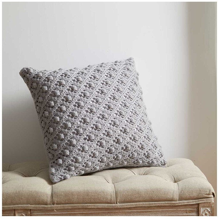 Hommfer - Housse de Coussin Tricotée Style Vintage pour le Salon - Hommfer