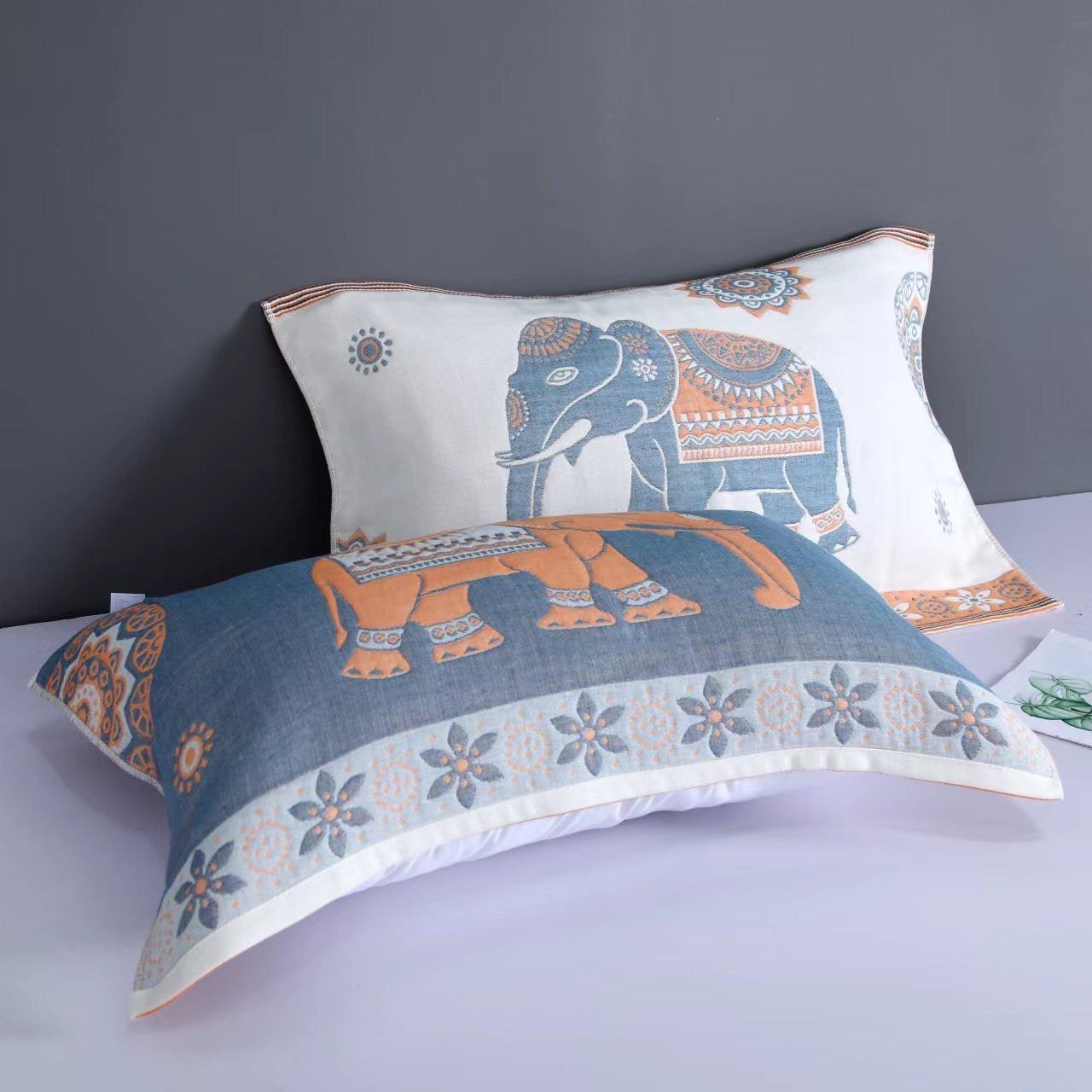 Hommfer – Housses de coussin éléphant bohème (lot de 2) - Hommfer