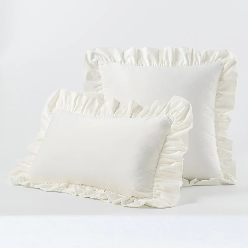 Hommfer – Housses de Coussin en Velours avec Volants Décoratifs – 16 Couleurs - Hommfer