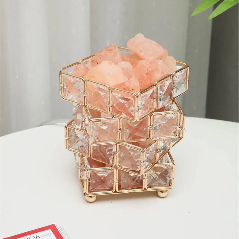 Hommfer – Lampe Cristal Cube avec Sel de l'Himalaya - Hommfer