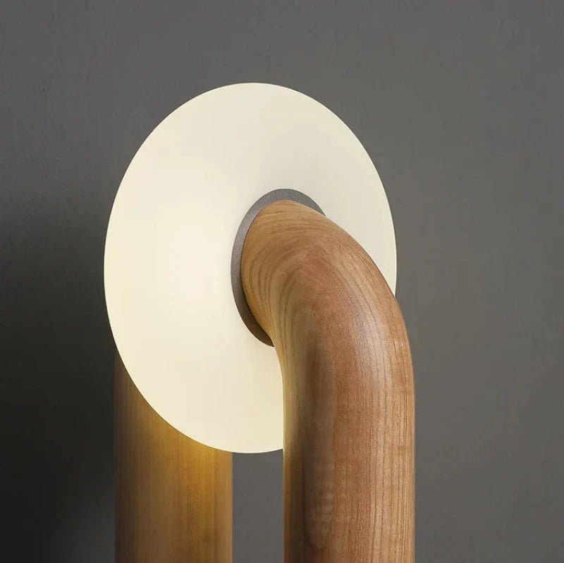 Hommfer – Lampe de Table LED en Bois Courbé pour la Chambre - Hommfer