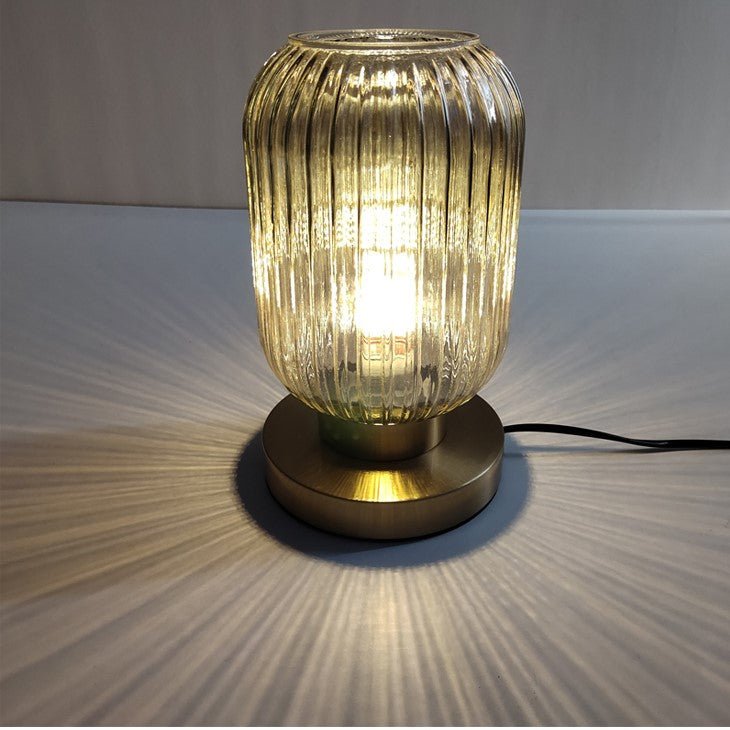 Hommfer – Lampe de Table Scandinave en Verre Ambre - Hommfer