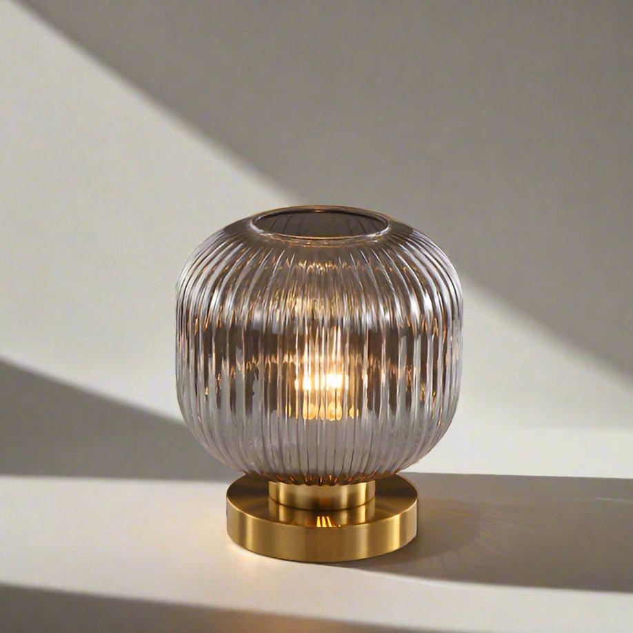 Hommfer – Lampe de Table Scandinave en Verre Ambre - Hommfer