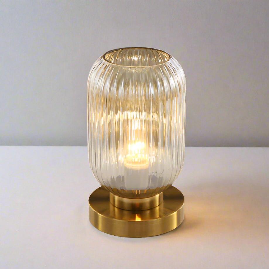 Hommfer – Lampe de Table Scandinave en Verre Ambre - Hommfer