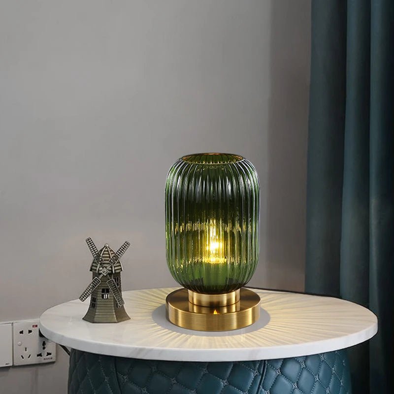 Hommfer – Lampe de Table Scandinave en Verre Ambre - Hommfer