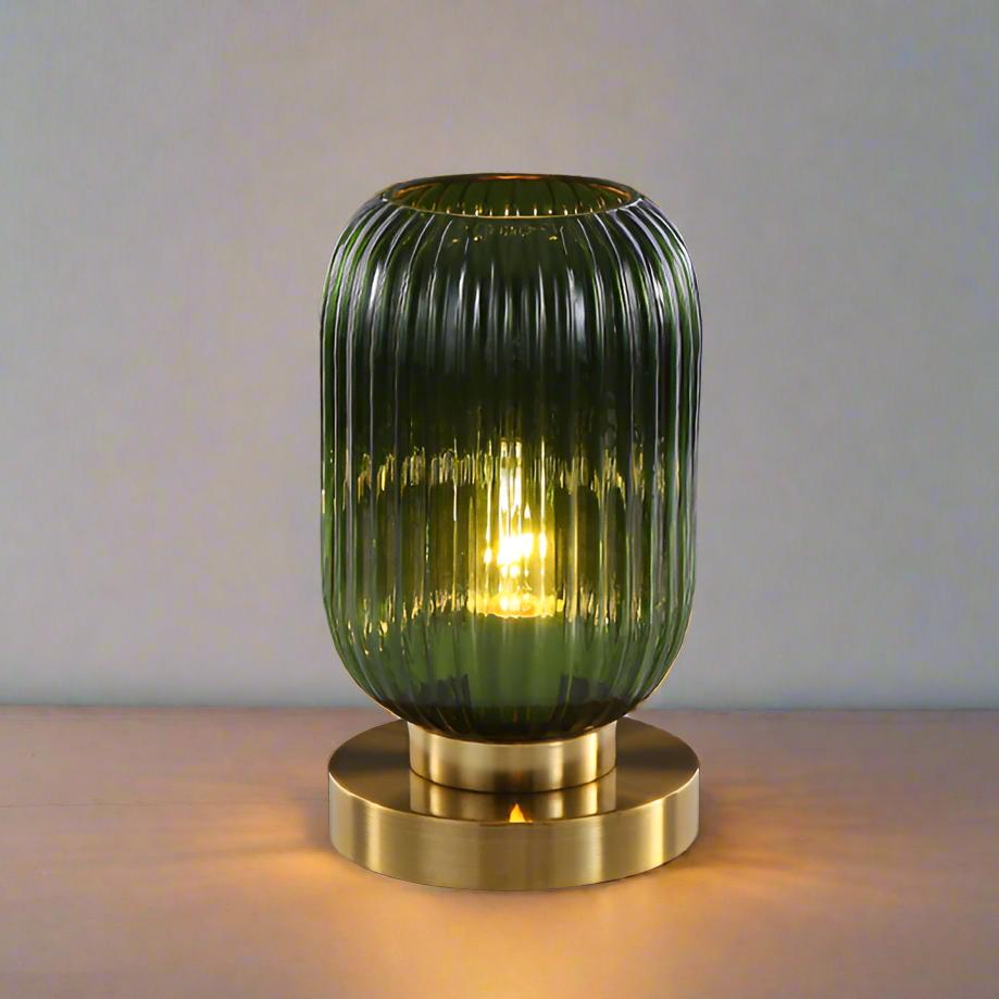 Hommfer – Lampe de Table Scandinave en Verre Ambre - Hommfer