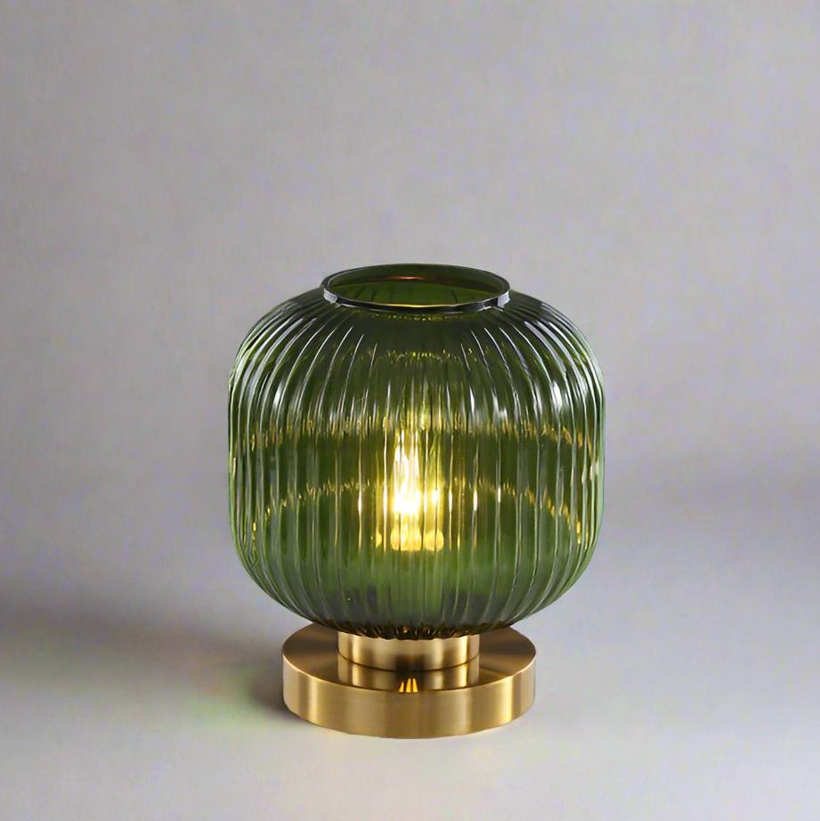 Hommfer – Lampe de Table Scandinave en Verre Ambre - Hommfer