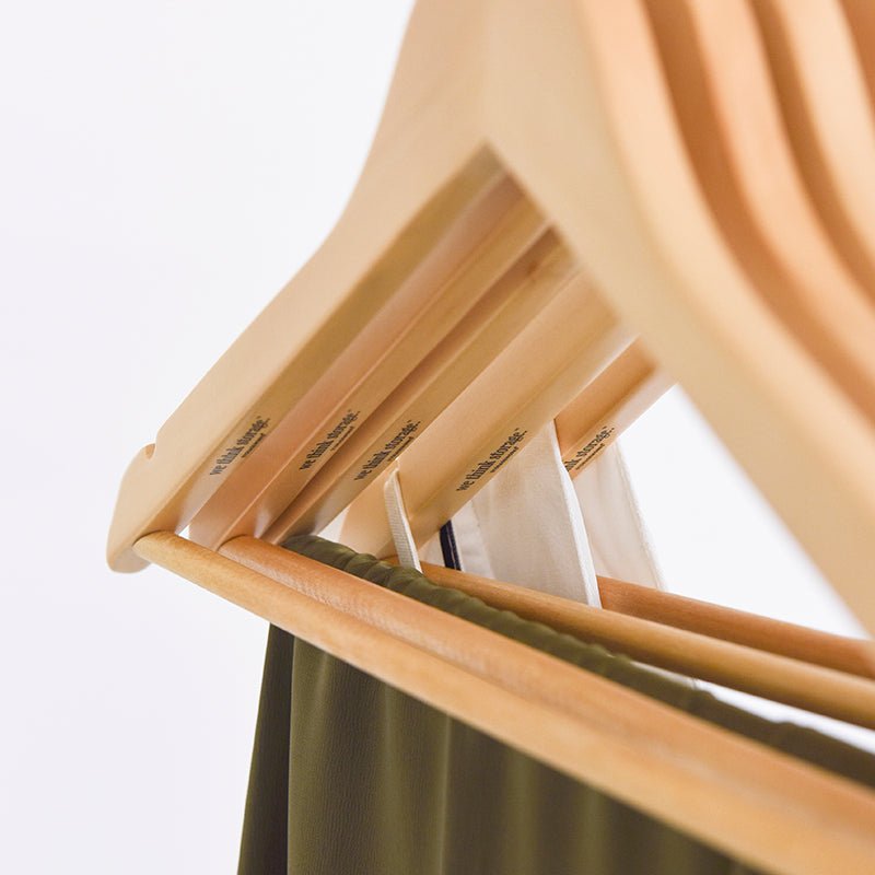 Hommfer – Lot de 20 Cintres en Bois Naturel pour Vêtements - Hommfer