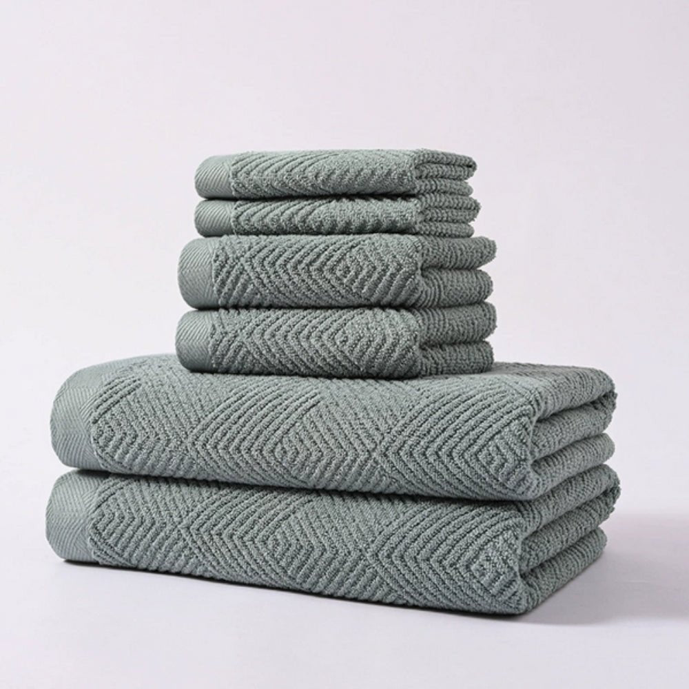 Hommfer - Lot de 6 serviettes en coton - Hommfer