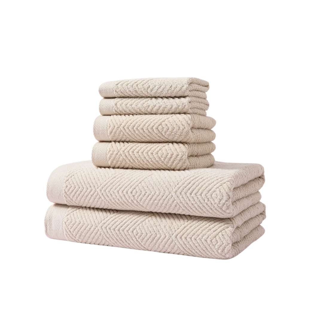 Hommfer - Lot de 6 serviettes en coton - Hommfer