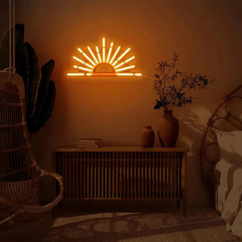 Hommfer – Lumière Néon LED Soleil Rayonnant - Hommfer