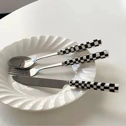 Hommfer – Ménagère à Motif Damier pour la Cuisine - Hommfer