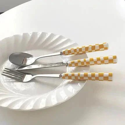 Hommfer – Ménagère à Motif Damier pour la Cuisine - Hommfer