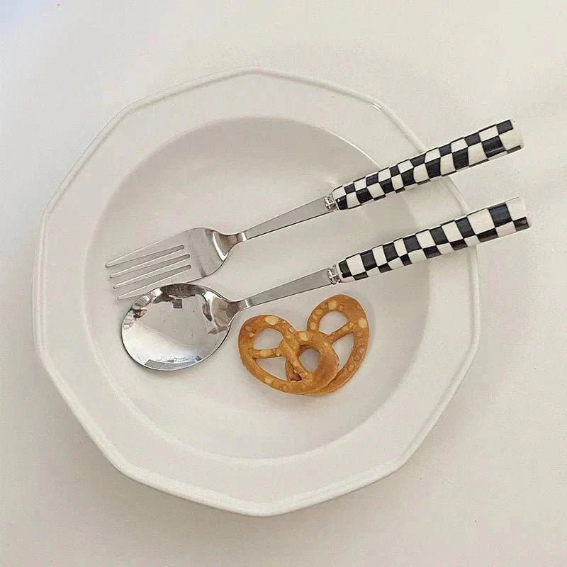 Hommfer – Ménagère à Motif Damier pour la Cuisine - Hommfer