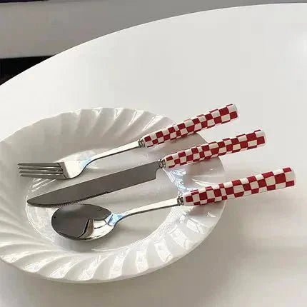 Hommfer – Ménagère à Motif Damier pour la Cuisine - Hommfer