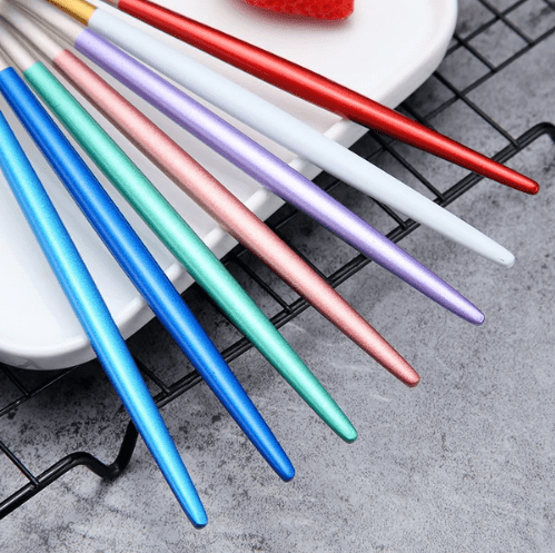 Hommfer – Ménagère de luxe en acier inoxydable doré et argenté 24 pièces - Hommfer