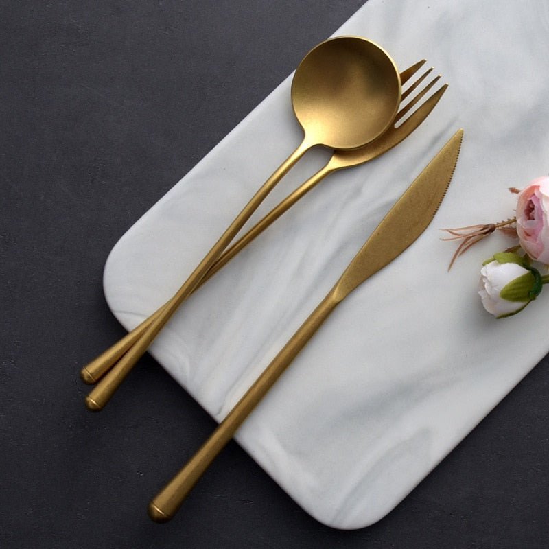 Hommfer – Ménagère Dorée Élégante pour la Cuisine - Hommfer