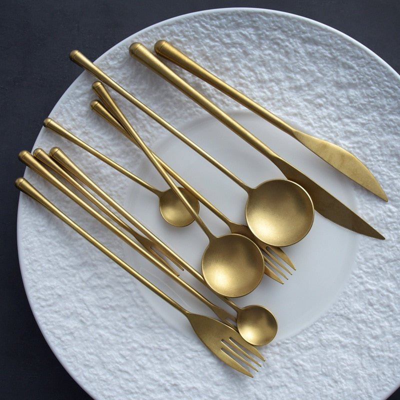 Hommfer – Ménagère Dorée Élégante pour la Cuisine - Hommfer