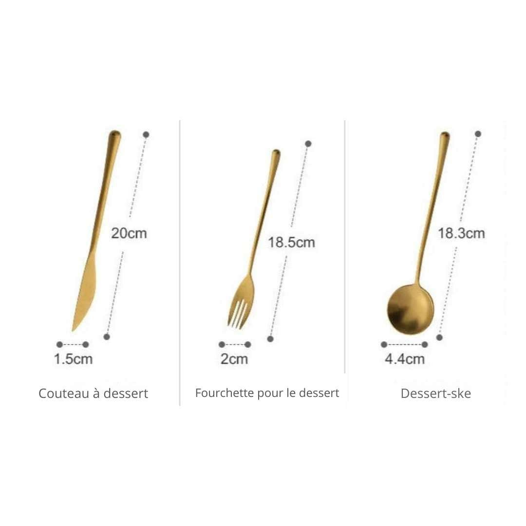 Hommfer – Ménagère Dorée Élégante pour la Cuisine - Hommfer