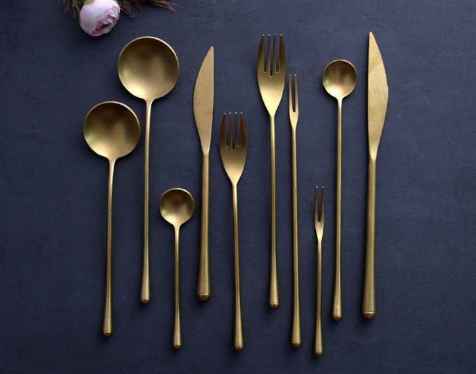 Hommfer – Ménagère Dorée Élégante pour la Cuisine - Hommfer
