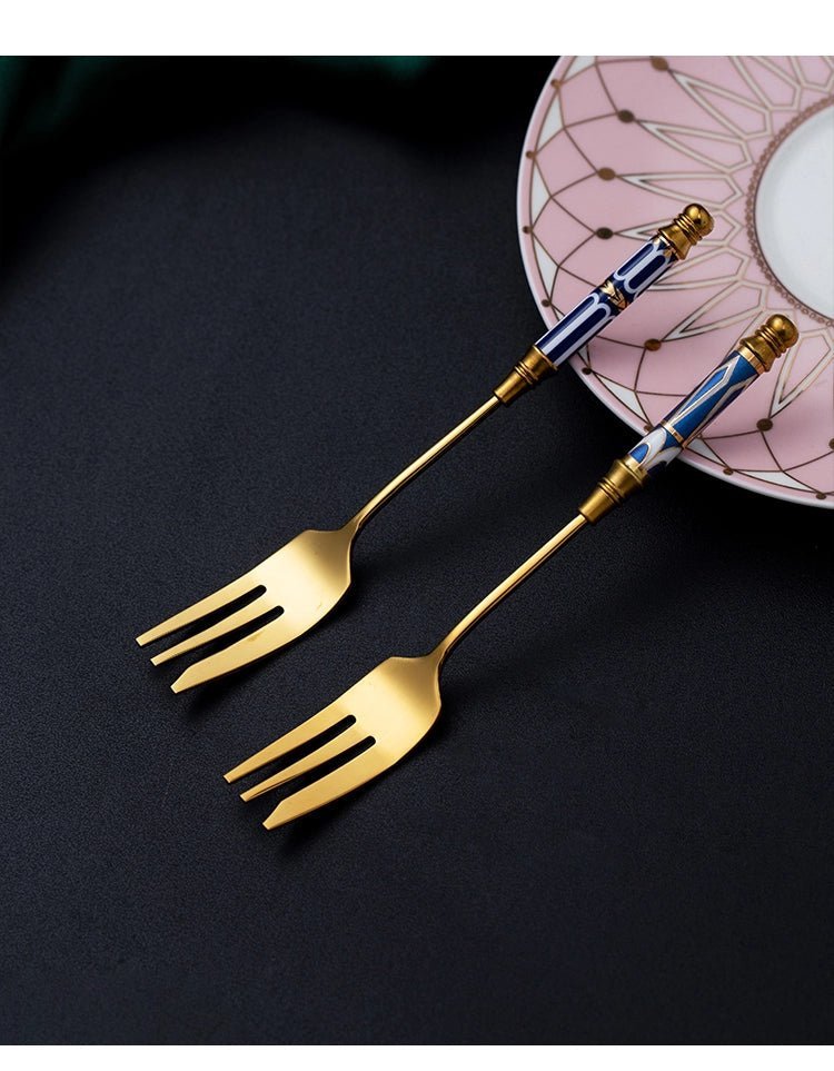 Hommfer – Ménagère Dorée Inspirée de la Méditerranée pour la Cuisine - Hommfer