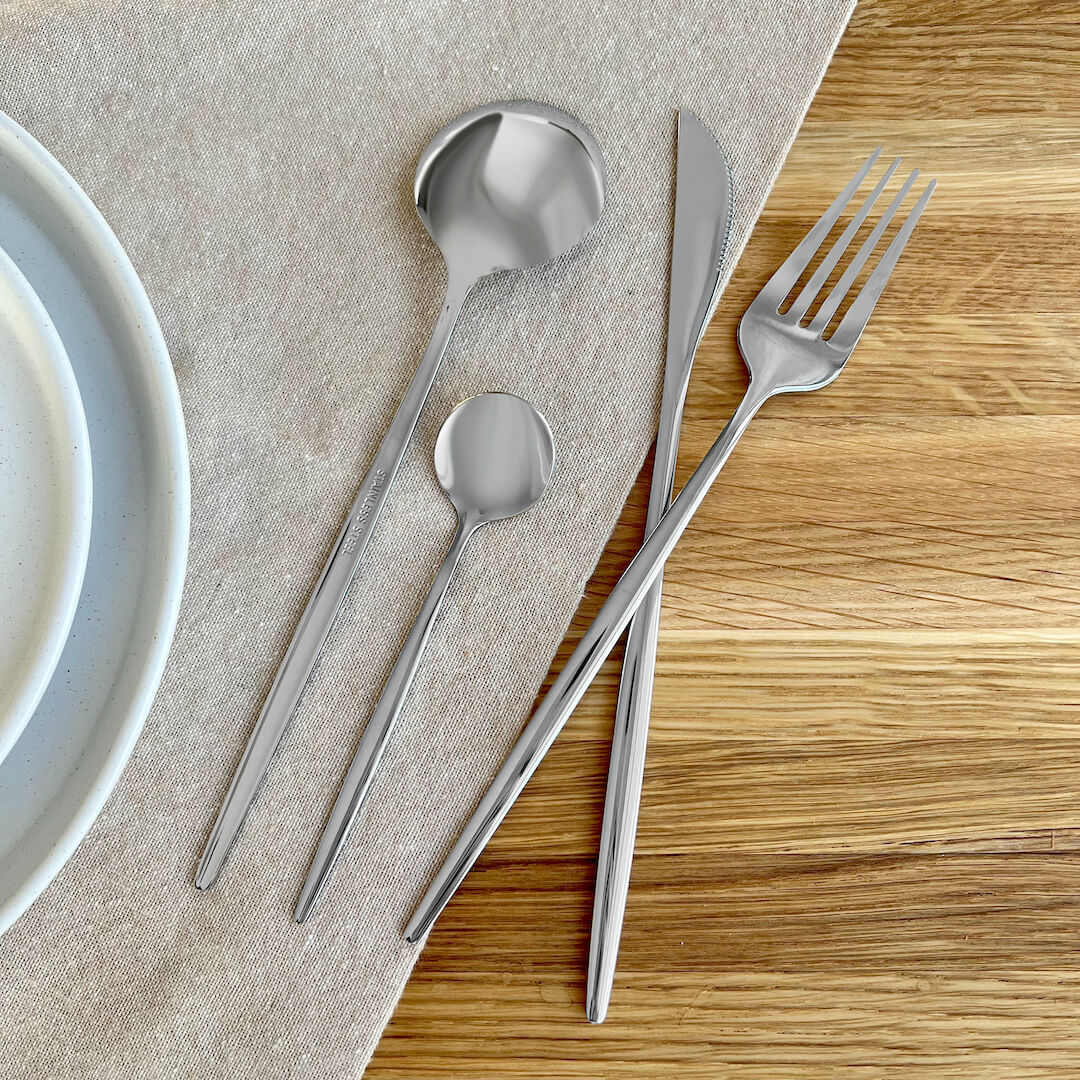 Hommfer – Ménagère Moderne Argentée pour la Cuisine - Hommfer