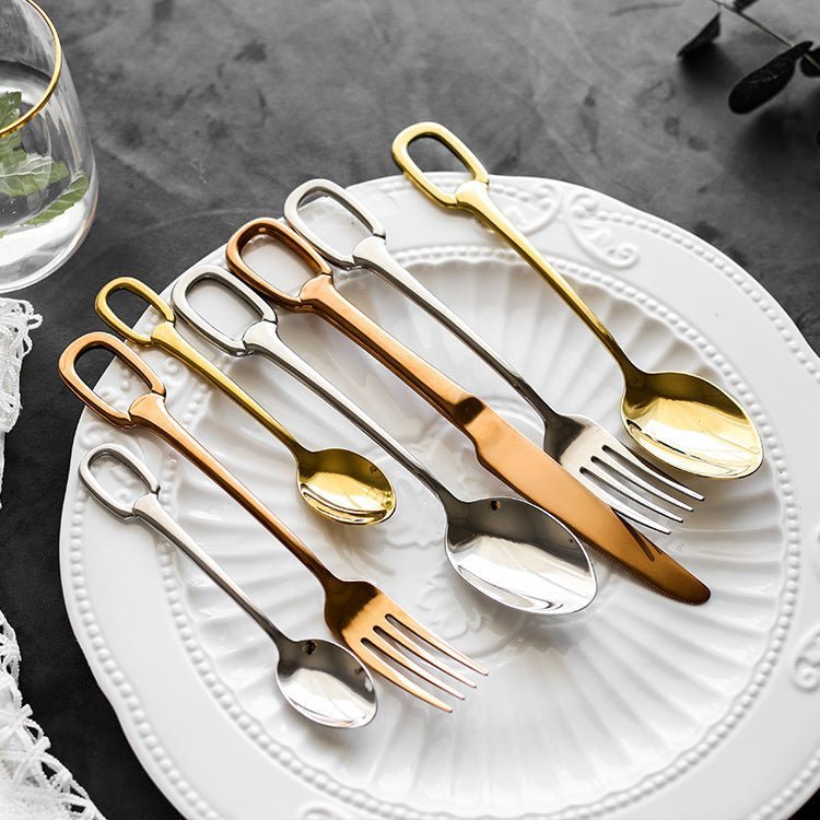 Hommfer – Ménagère Moderne avec Manche en Anneau pour la Cuisine - Hommfer