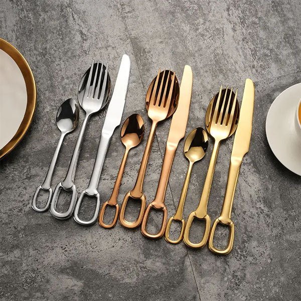 Hommfer – Ménagère Moderne avec Manche en Anneau pour la Cuisine - Hommfer
