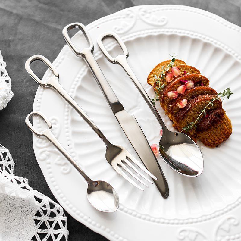 Hommfer – Ménagère Moderne avec Manche en Anneau pour la Cuisine - Hommfer
