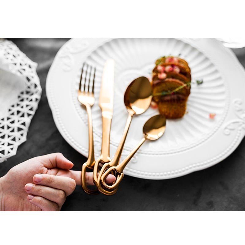 Hommfer – Ménagère Moderne avec Manche en Anneau pour la Cuisine - Hommfer