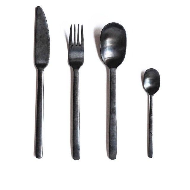 Hommfer – Ménagère Noir et Or Élégante pour la Cuisine - Hommfer