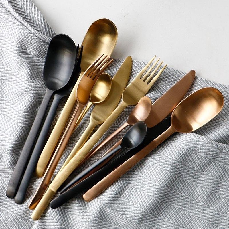 Hommfer – Ménagère Noir et Or Élégante pour la Cuisine - Hommfer