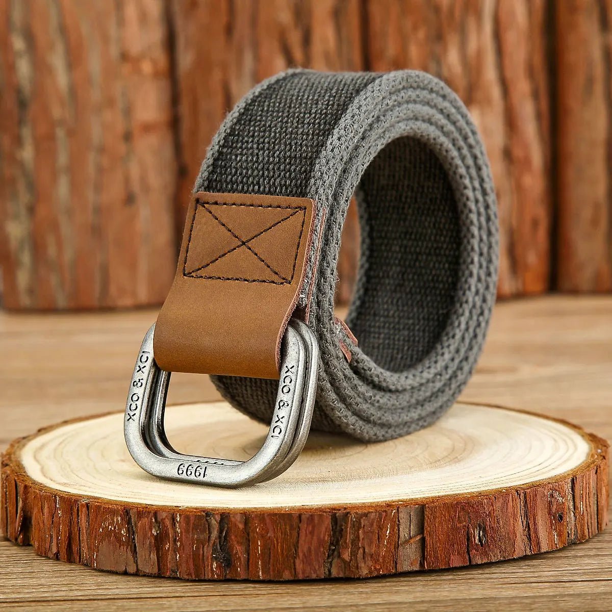 Hommfer - Men's Belt in Linen-Cotton with Japanese-Inspired Design for Casual and Formal Wear - Hommfer