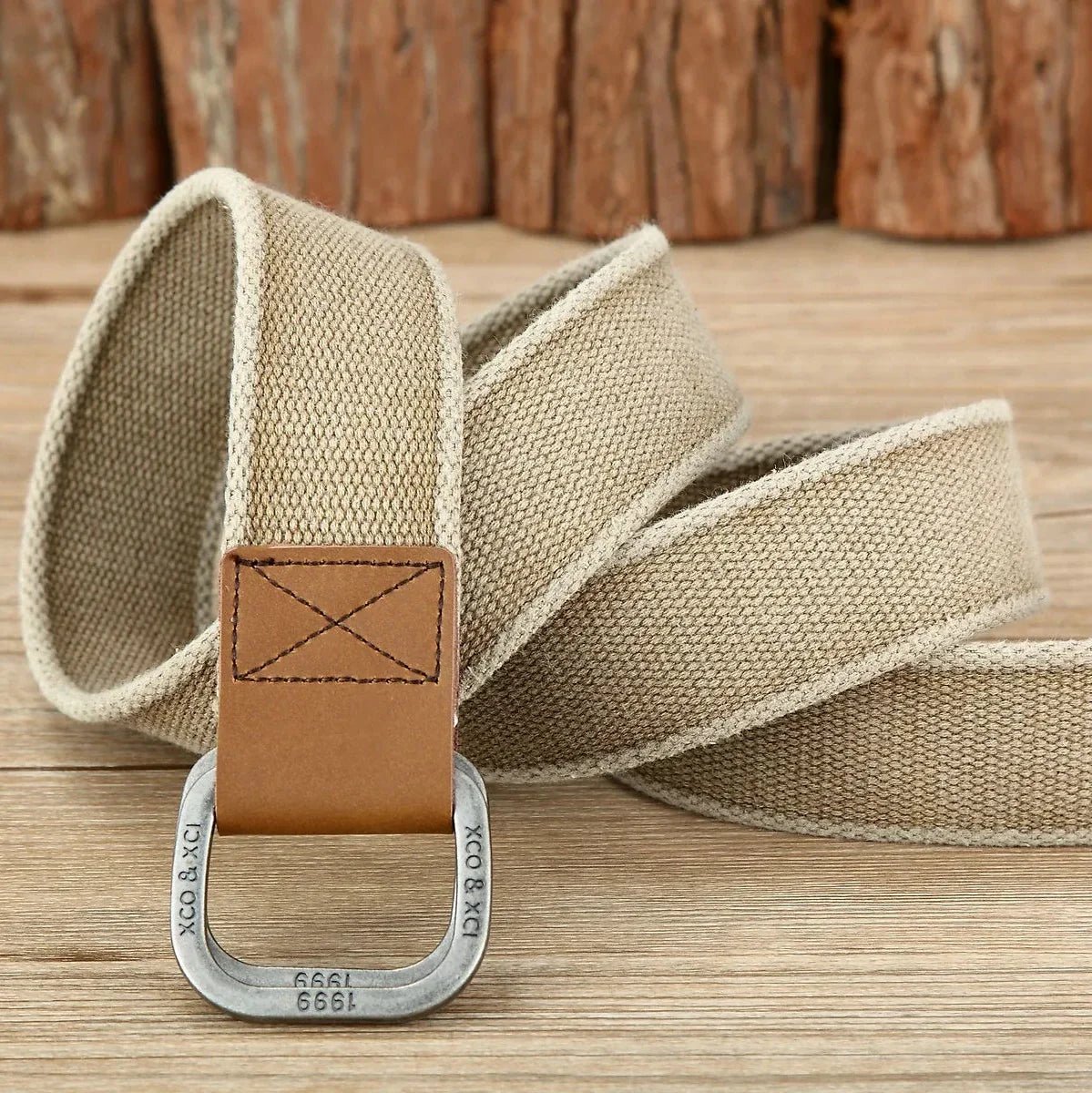 Hommfer - Men's Belt in Linen-Cotton with Japanese-Inspired Design for Casual and Formal Wear - Hommfer