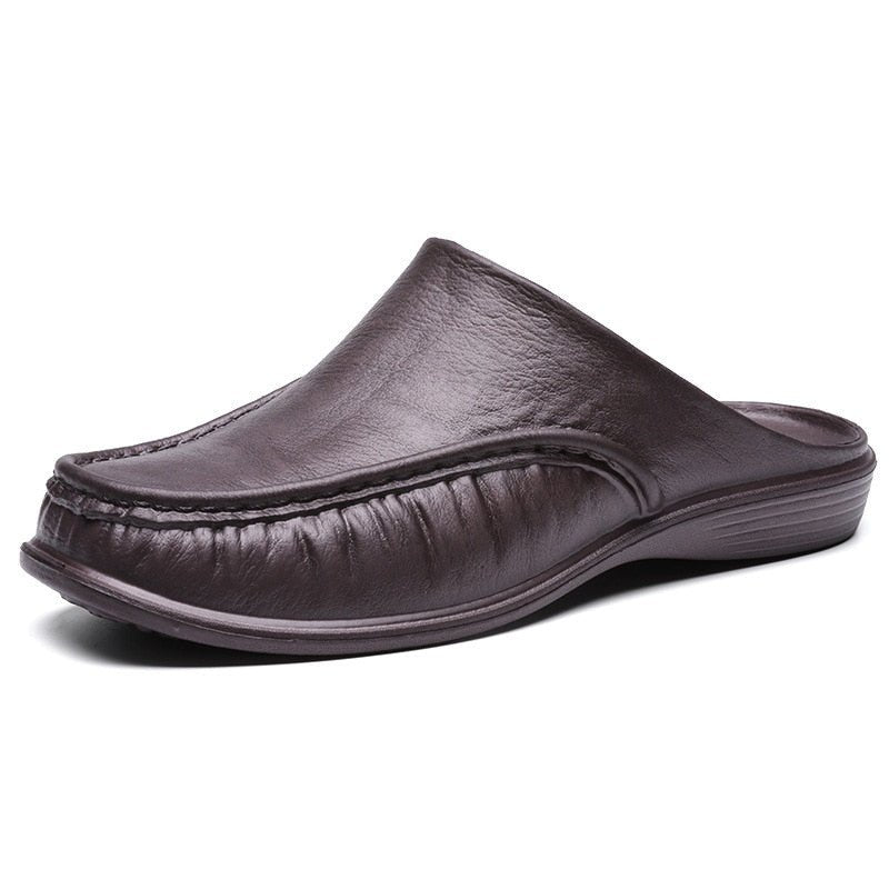 Hommfer - Men's Slip-On Loafer Slides with Cushioned Insole for All-Day Comfort - Hommfer
