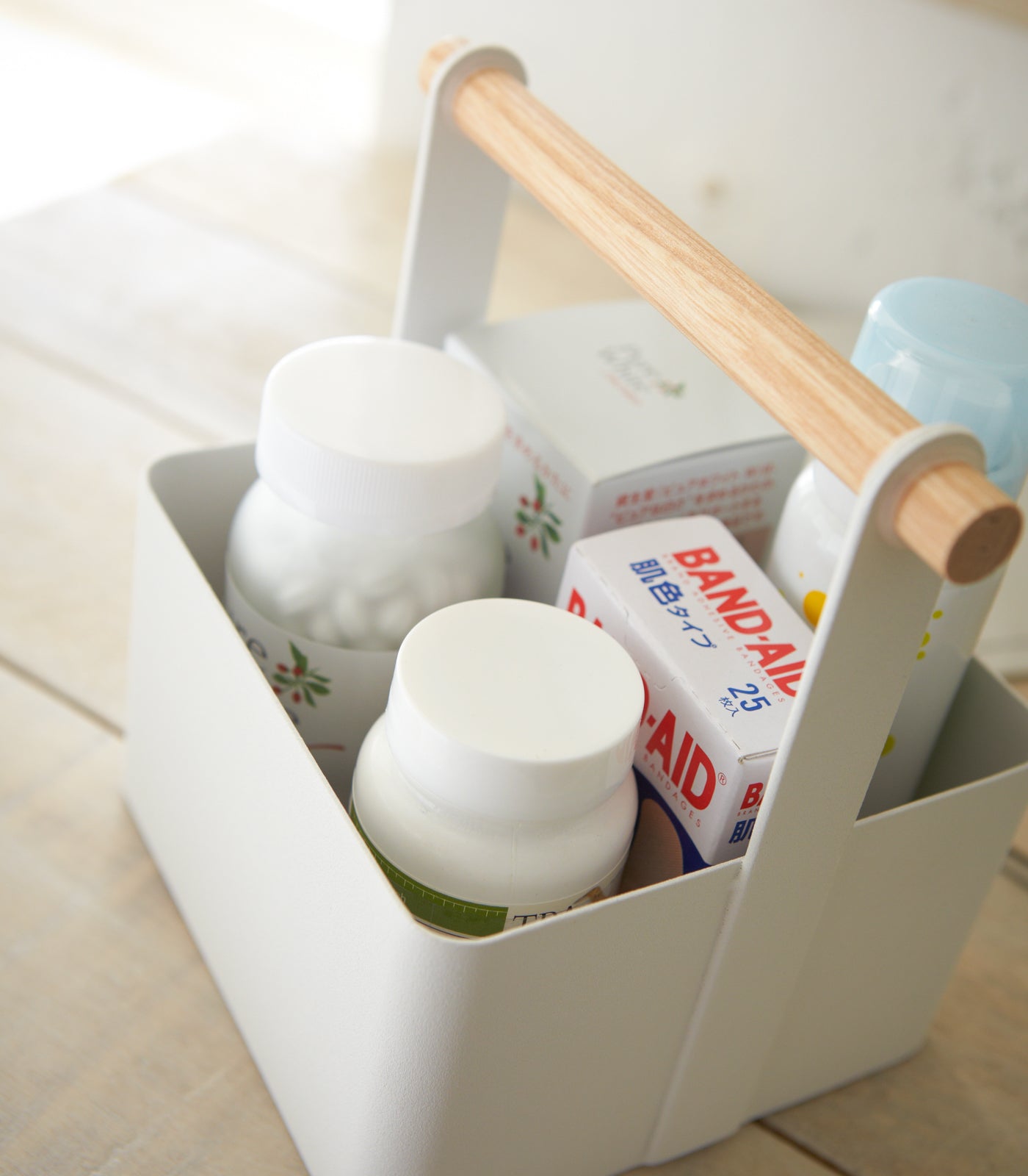 Hommfer – Panier de Rangement avec Poignées en Bois Deux Tailles - Hommfer
