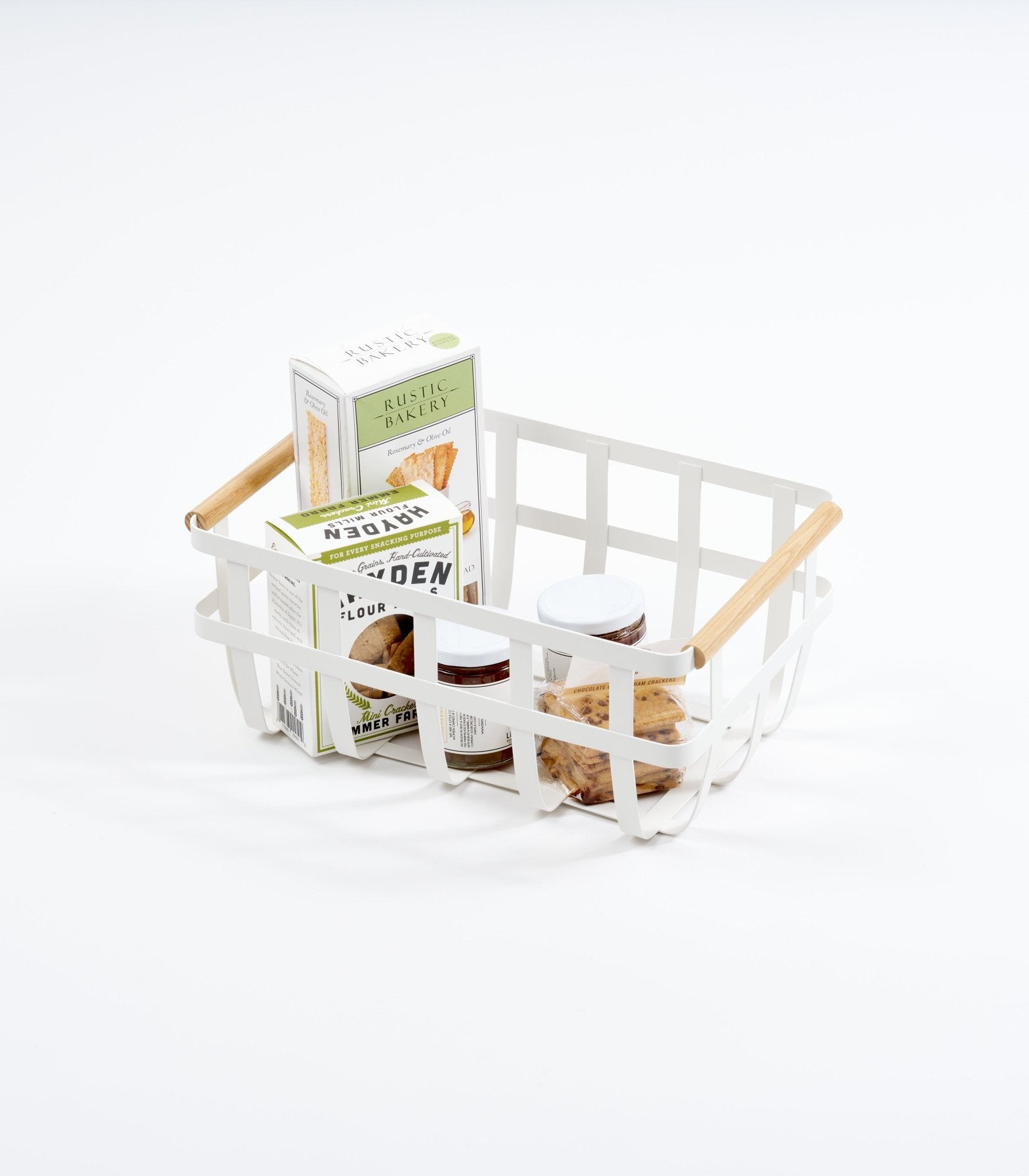 Hommfer – Panier de Rangement en Acier et Bois Deux Tailles - Hommfer