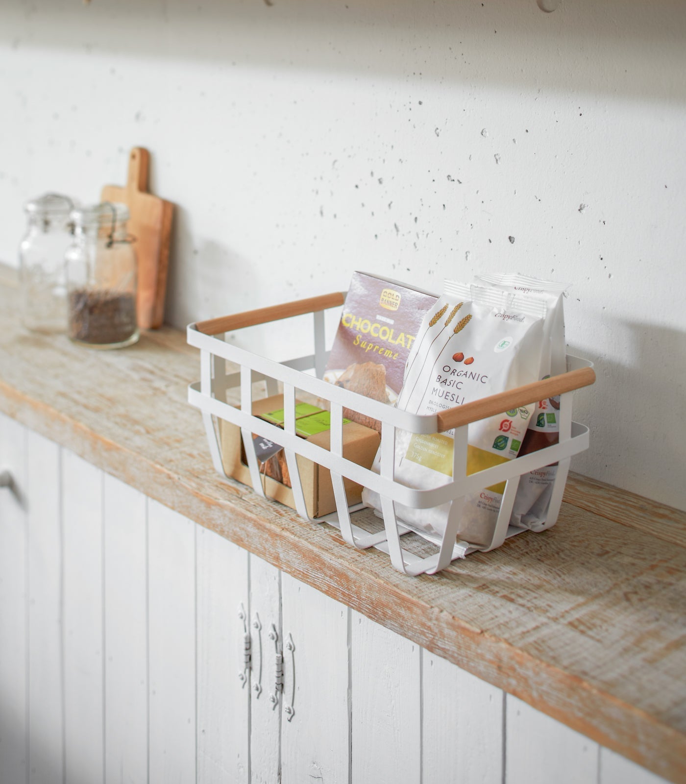 Hommfer – Panier de Rangement en Acier et Bois Deux Tailles - Hommfer