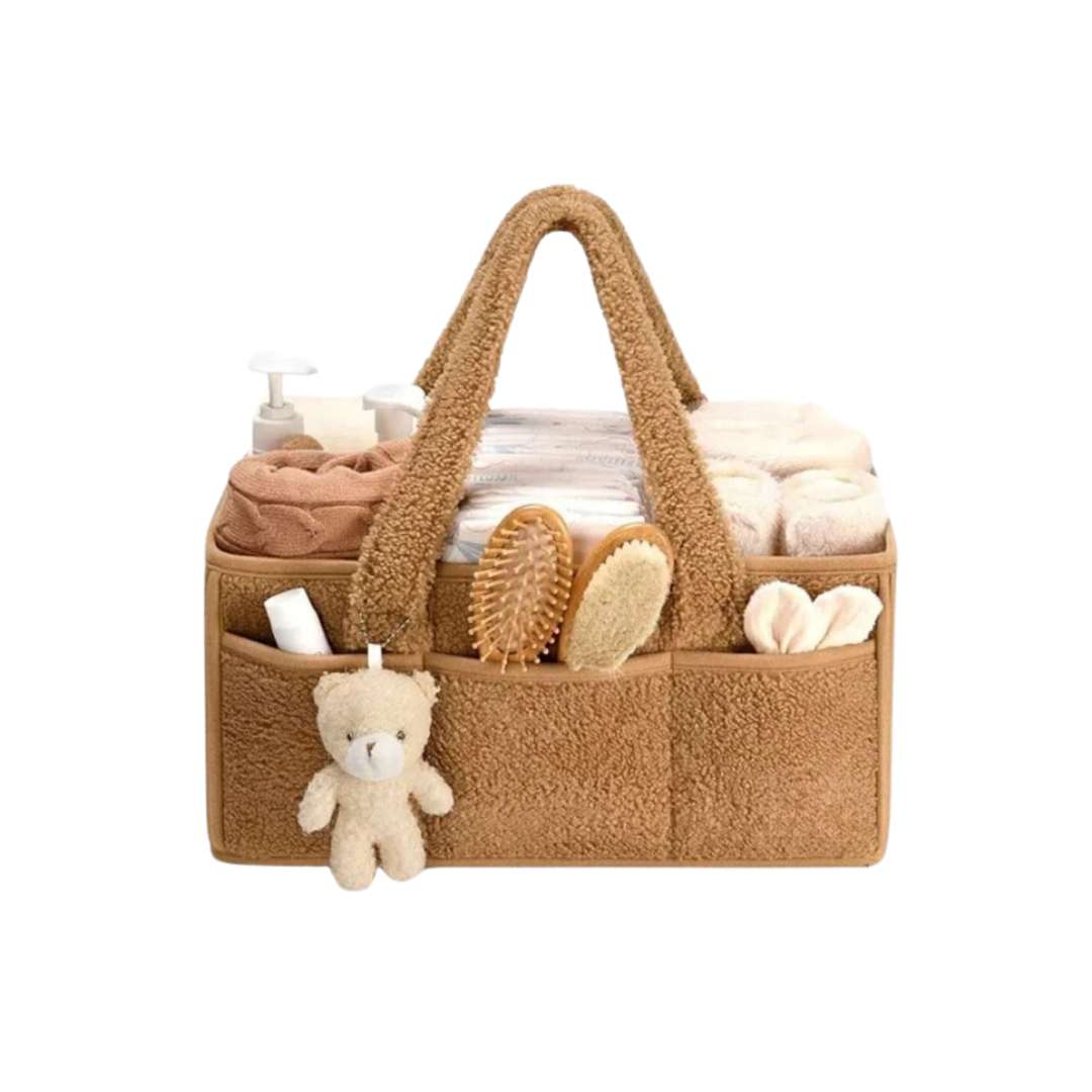 Hommfer – Panier de Rangement en Bouclé et Polaire avec Poignées - Hommfer